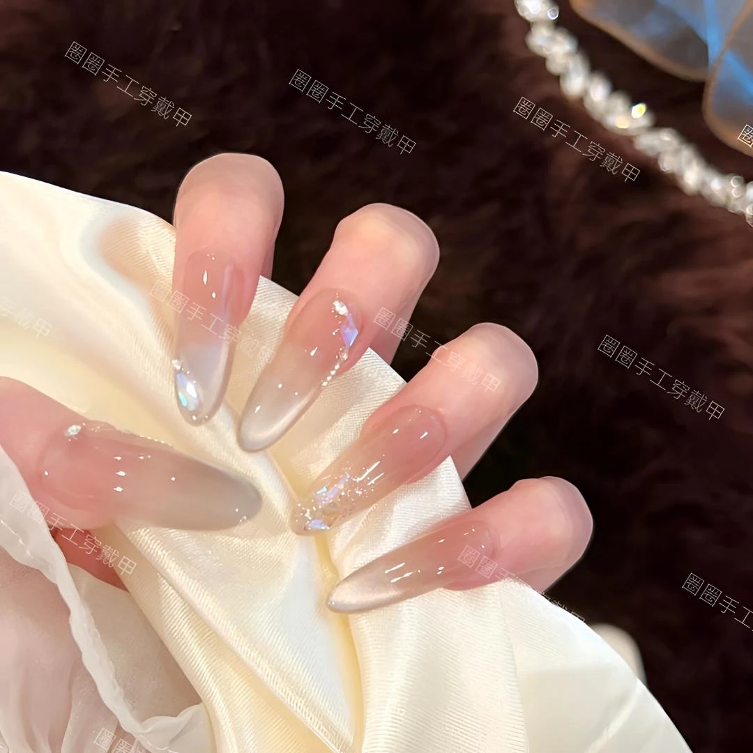 【极光猫眼 】春夏款温柔轻奢穿戴甲高级纯手工气质ins风