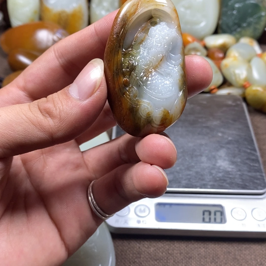 和田玉未镶嵌挂件