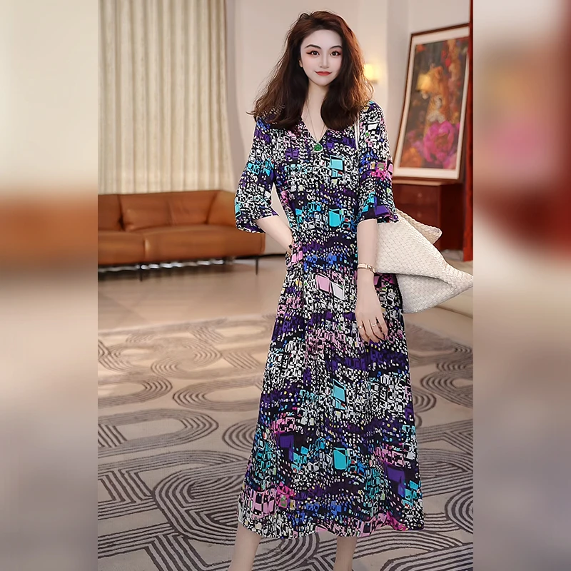 【Linda姐高端线】新款复古气质高贵慵懒法式连衣裙子AS5LYH1626