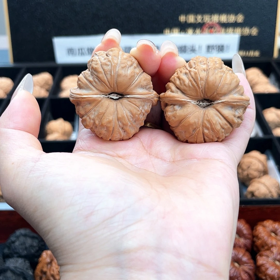 把件文玩核桃39南瓜全品边肚同尺酒杯深凹底近正3905