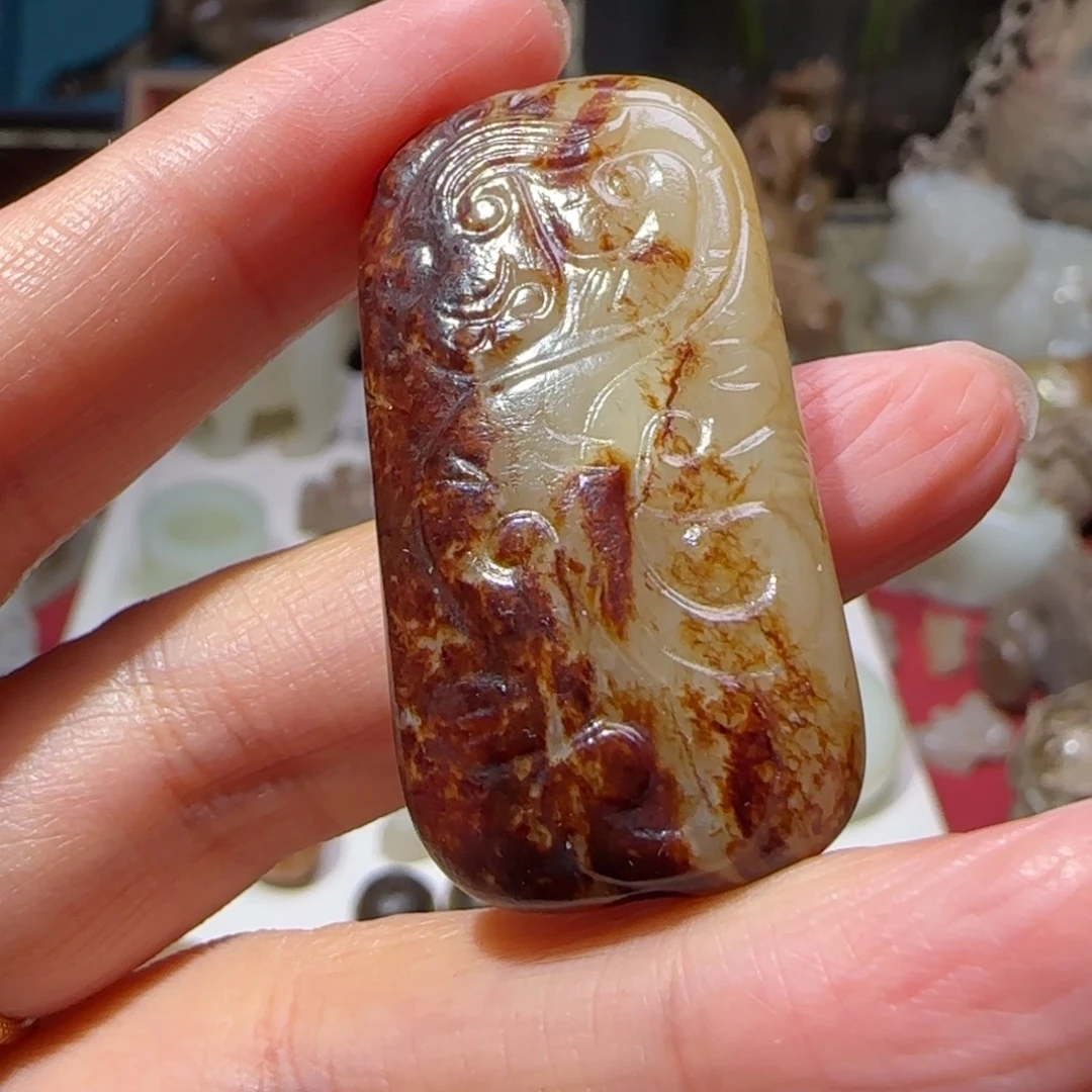 上***裕和田玉未镶嵌挂件