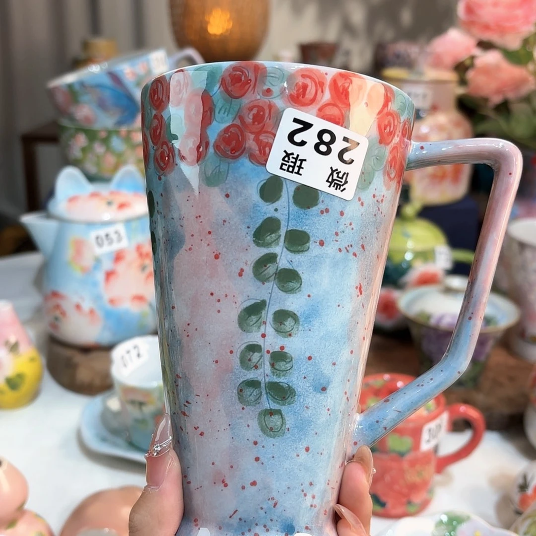 景德镇手绘高温釉下彩陶瓷茶具