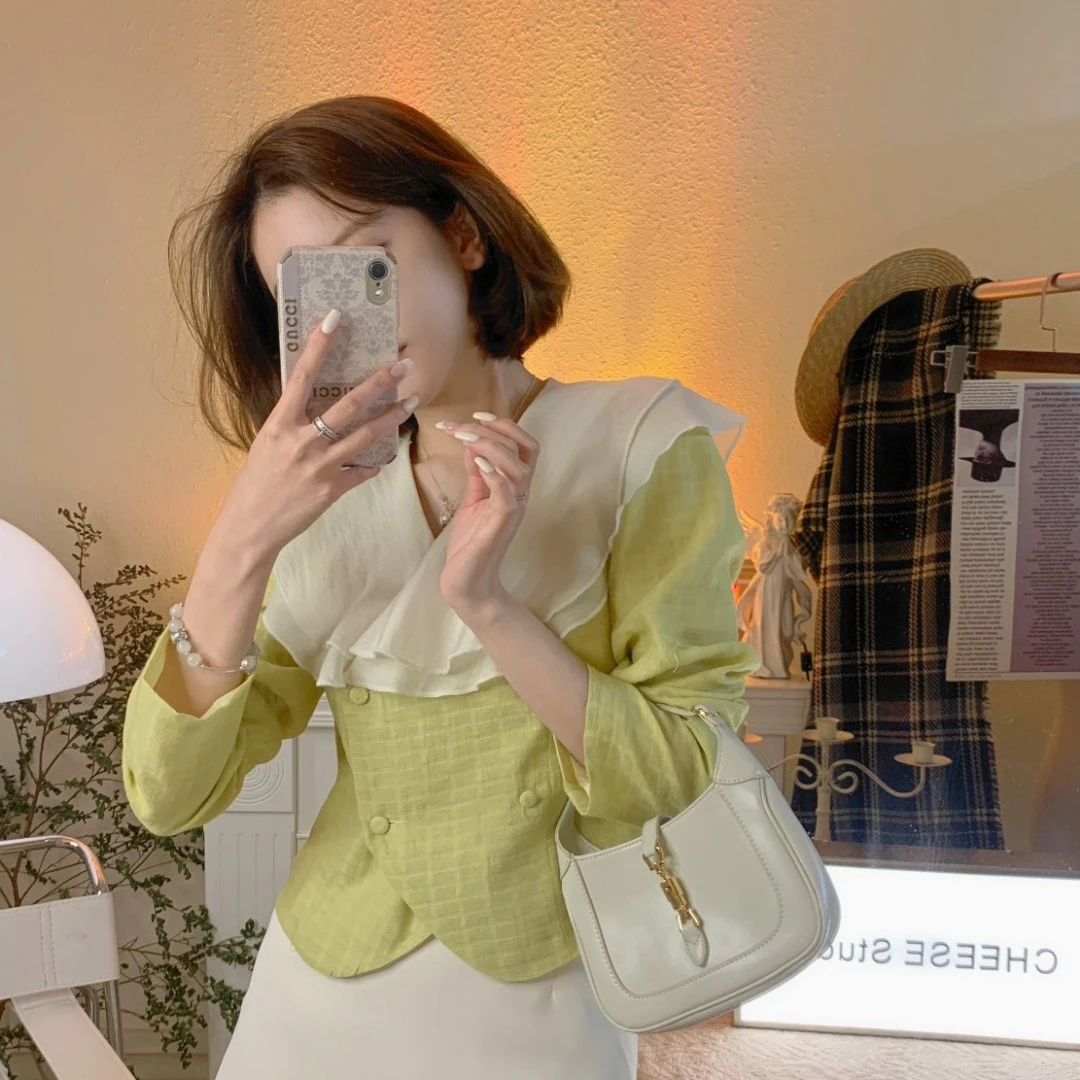 【芝士Cheese】珍妮弗设计衬衣设计感气质小众显瘦收腰时尚春秋上衣