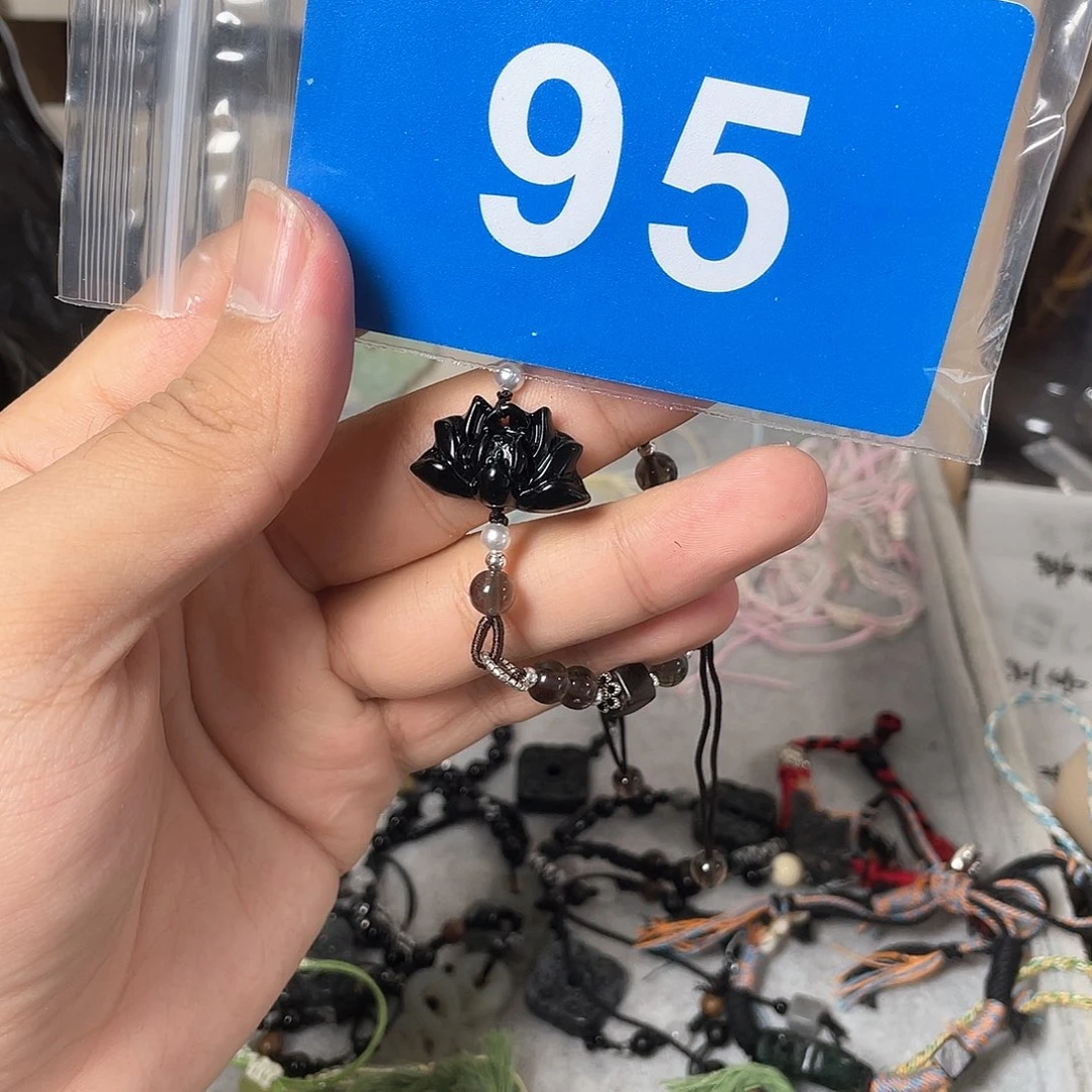 蛇纹石玉手链合金团****喵