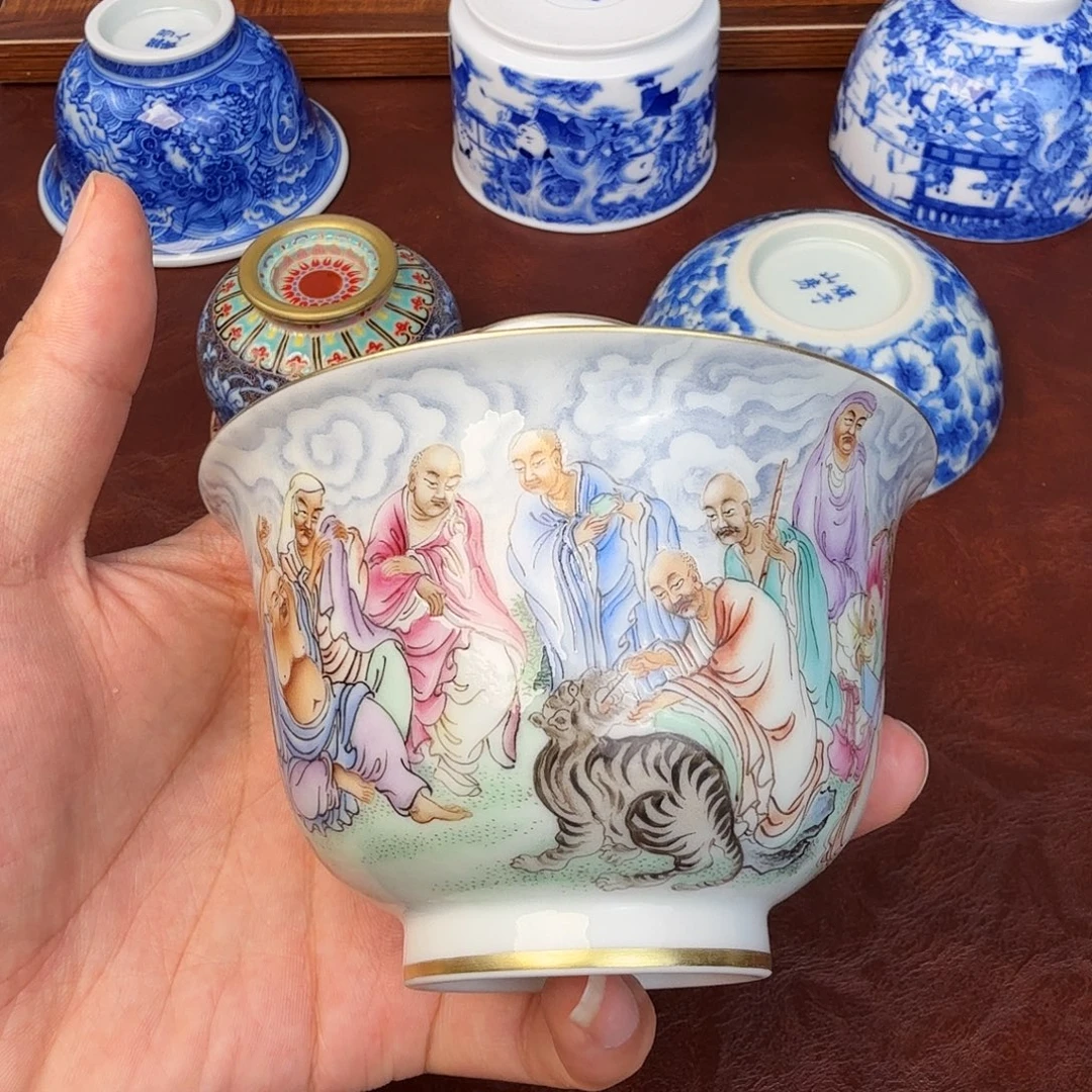 路***瑞现代景德镇全手工全手绘茶具