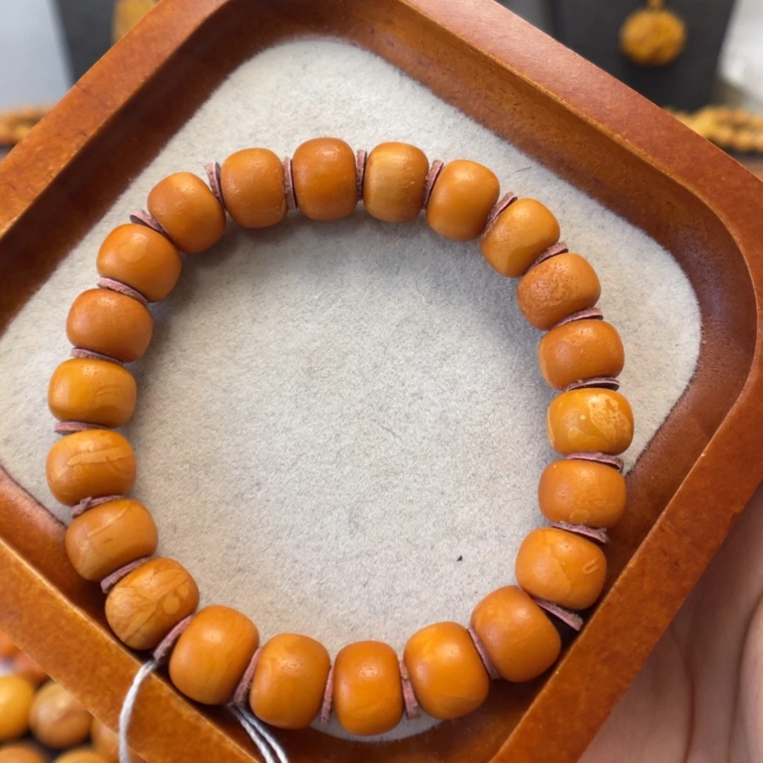 蜜蜡未镶嵌手链蜜蜡