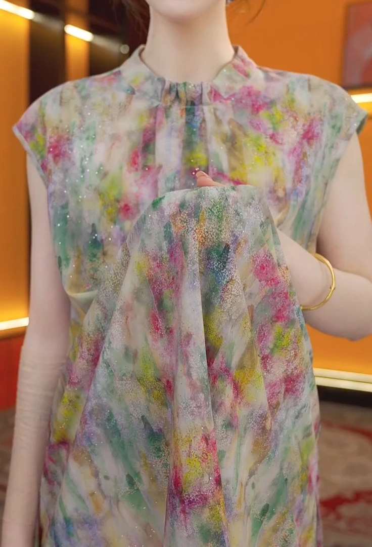 【高品质】夏季新款设计师气质清凉透气遮肉连衣裙YJ1083