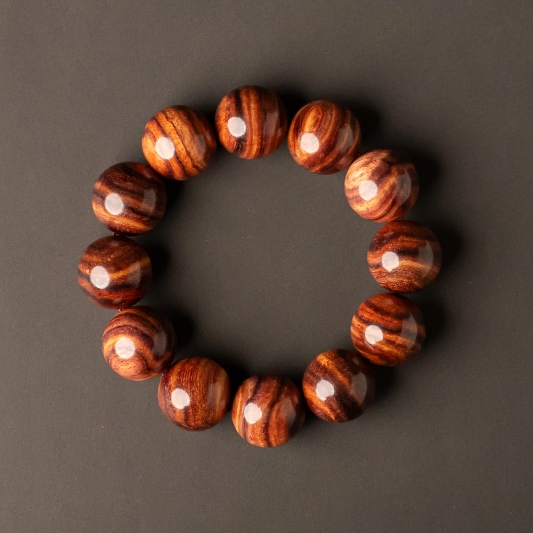 海南20mm山水纹黄花梨手串多样性发一A014