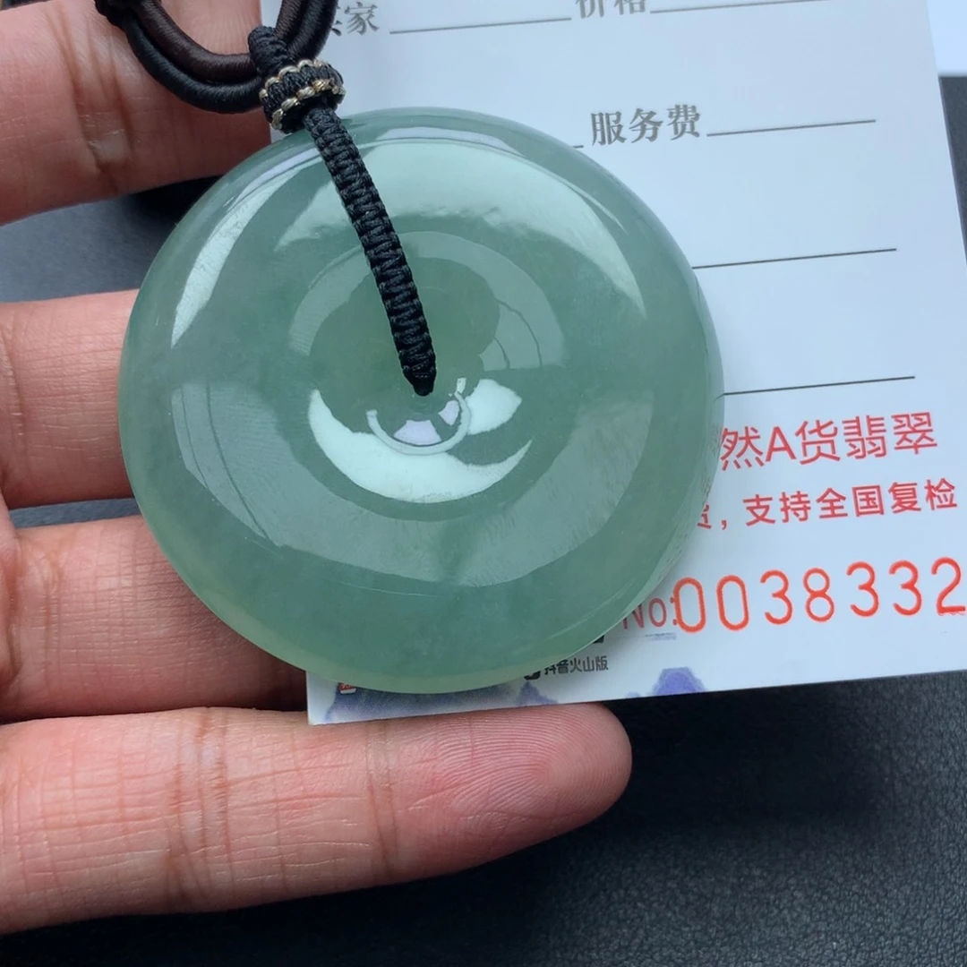 翡翠颈饰未镶嵌M*n缅甸天然A货翡翠