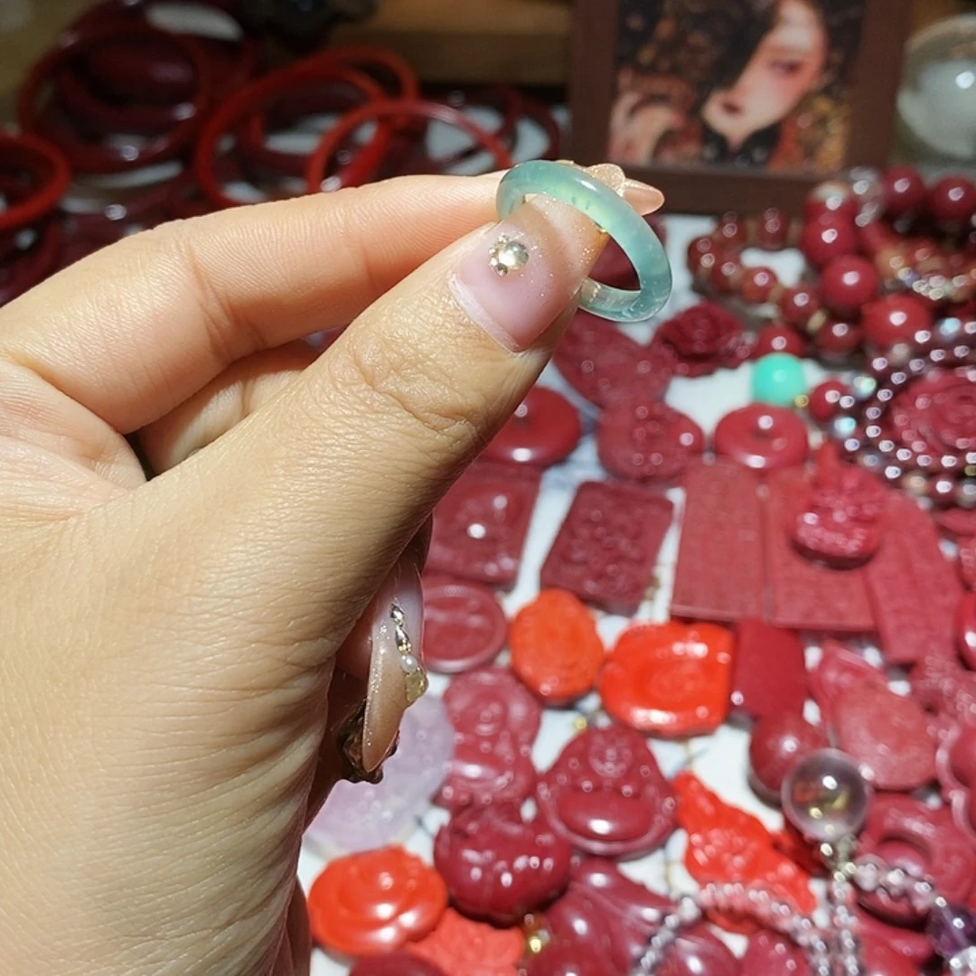 天然辰砂朱砂戒指