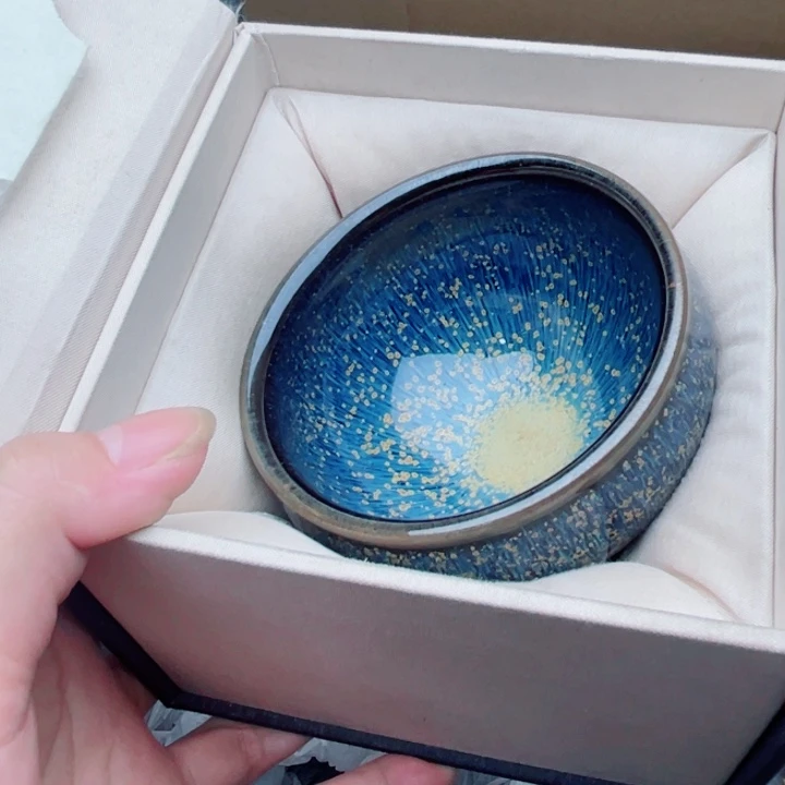 茶盏建窑建盏主人杯配礼盒