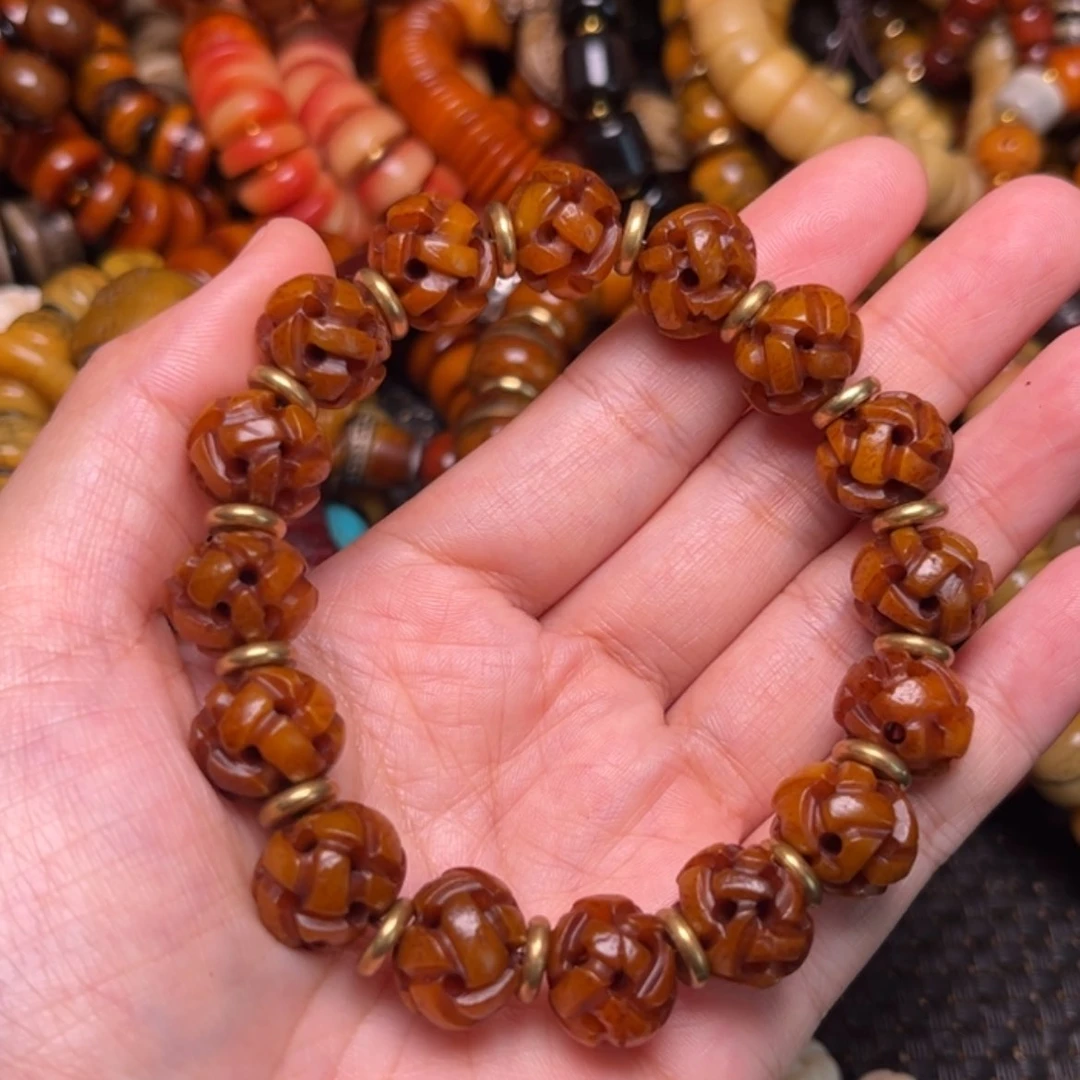 【闪购商品】牛骨手串/手链牛骨路路通14×16颗