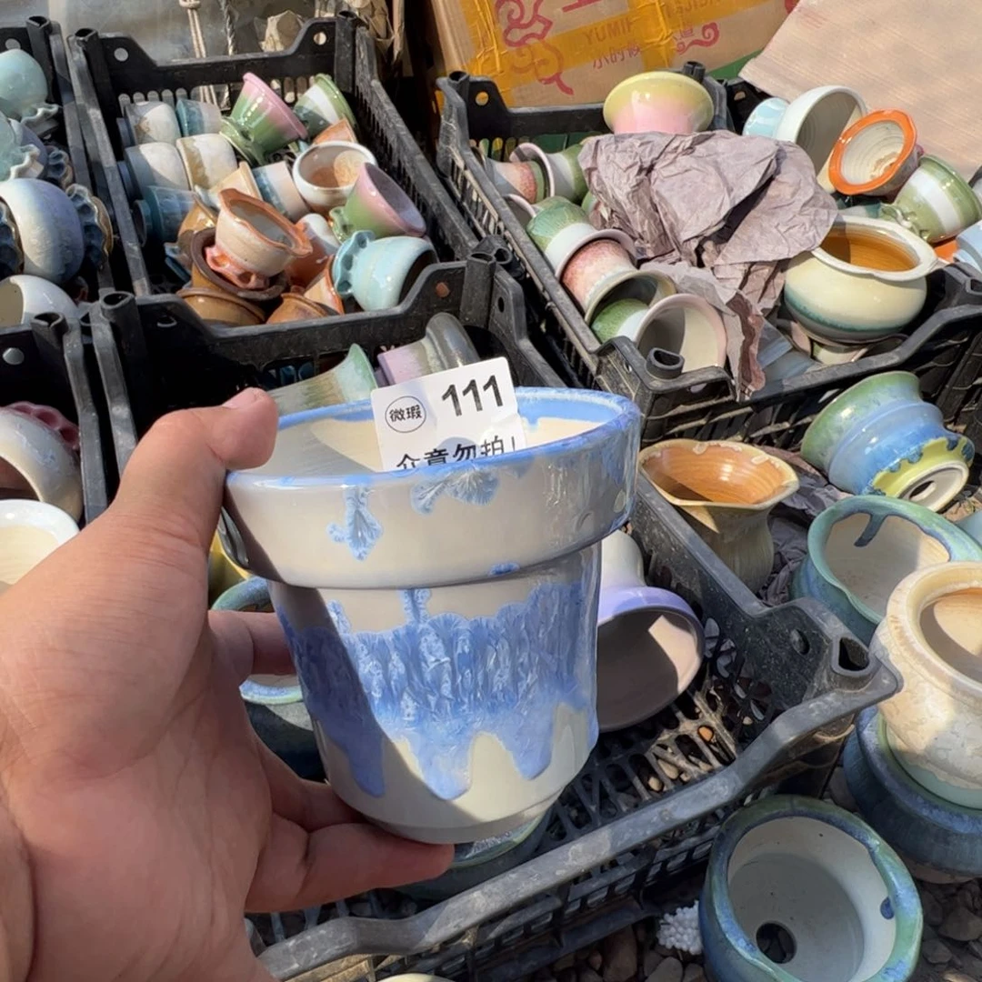景德镇中号手工盆 两单发货