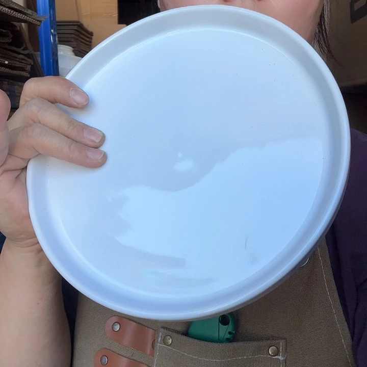 外贸尾单高温陶瓷微瑕8寸