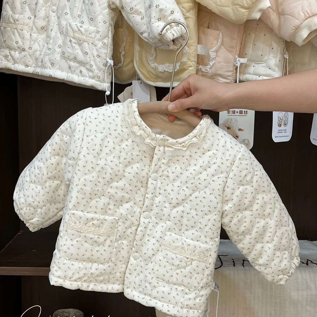 锦语棉棉双层蚕丝外套棉服