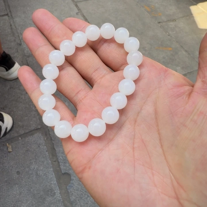 手链未镶嵌和田玉（白玉）