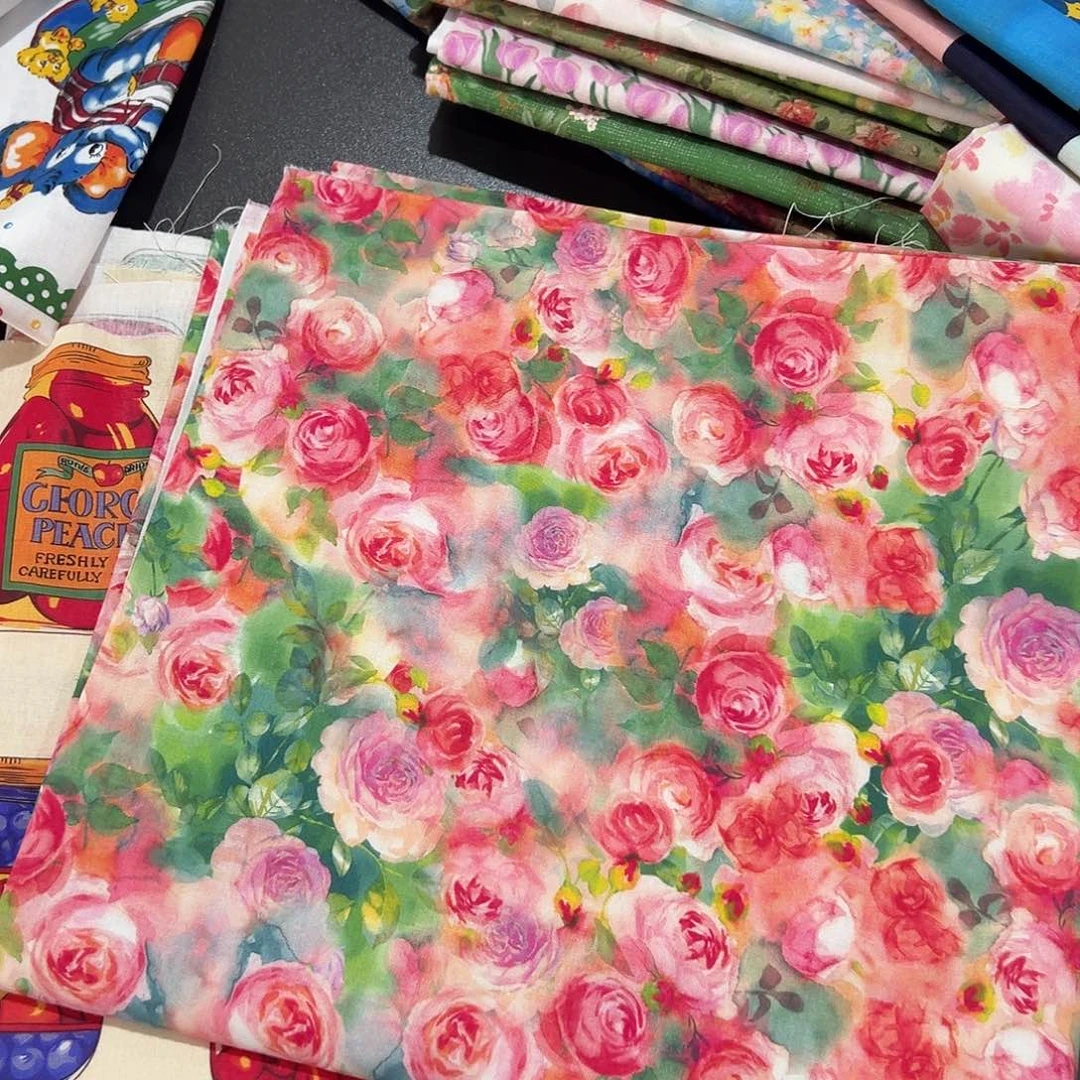 福利一米价纯棉平布1.1米宽果子布艺42区