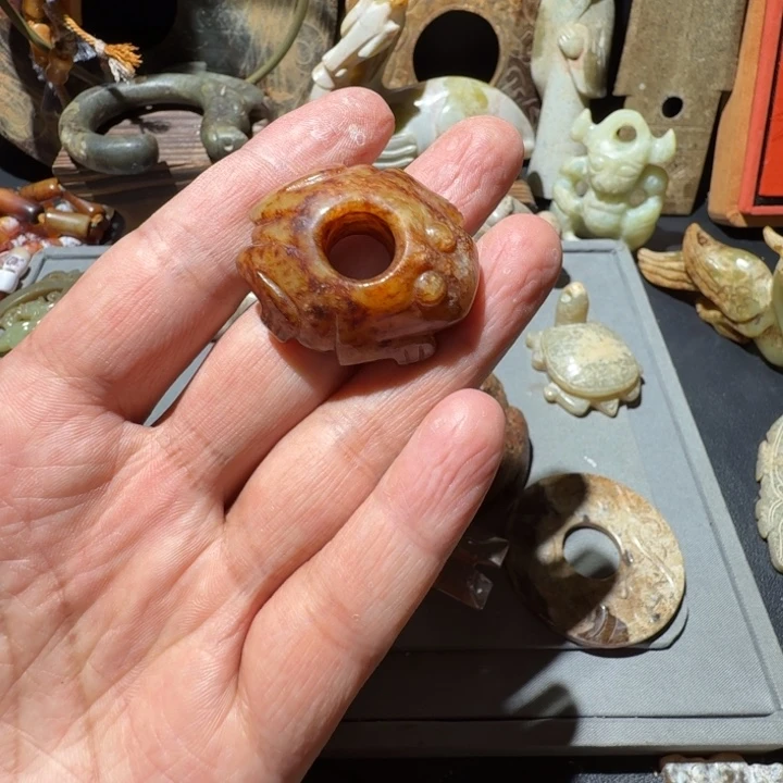 用***5和田玉未镶嵌车挂