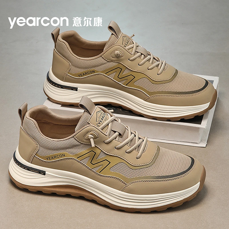 意尔康男鞋秋冬季百搭新款网面运动鞋男士户外软底轻便跑步潮鞋
