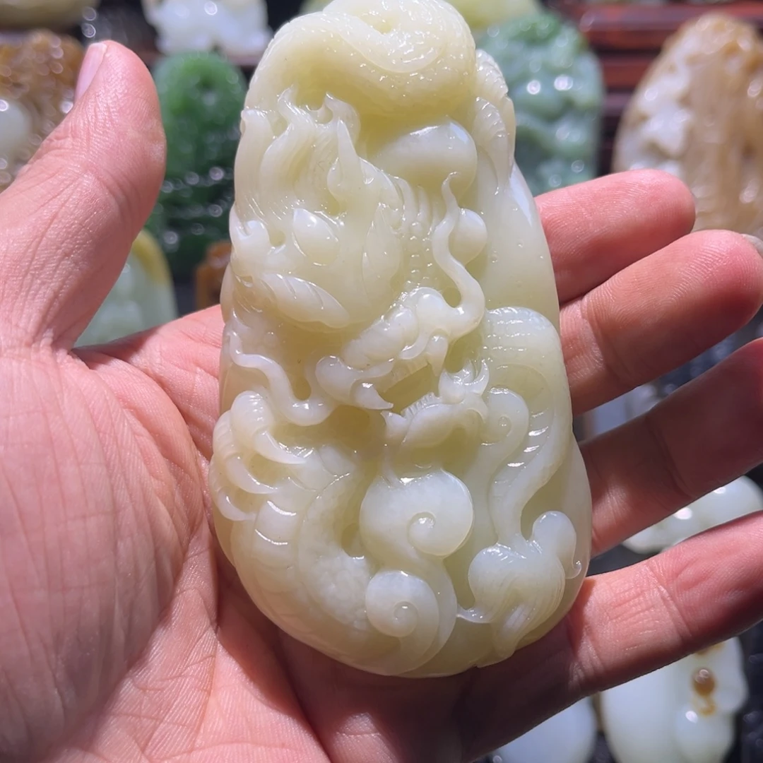 和田玉未镶嵌挂件