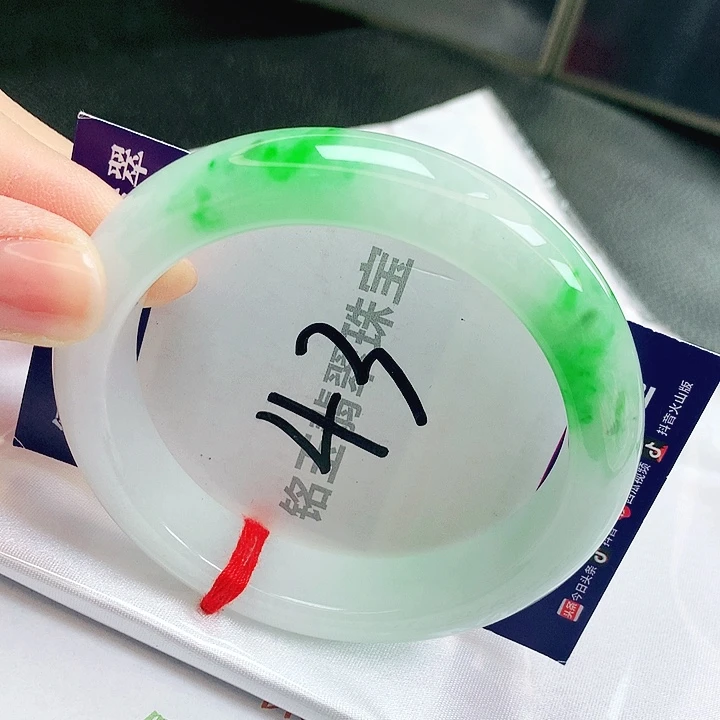 翡翠未镶嵌手镯缅甸天然a货翡翠手镯