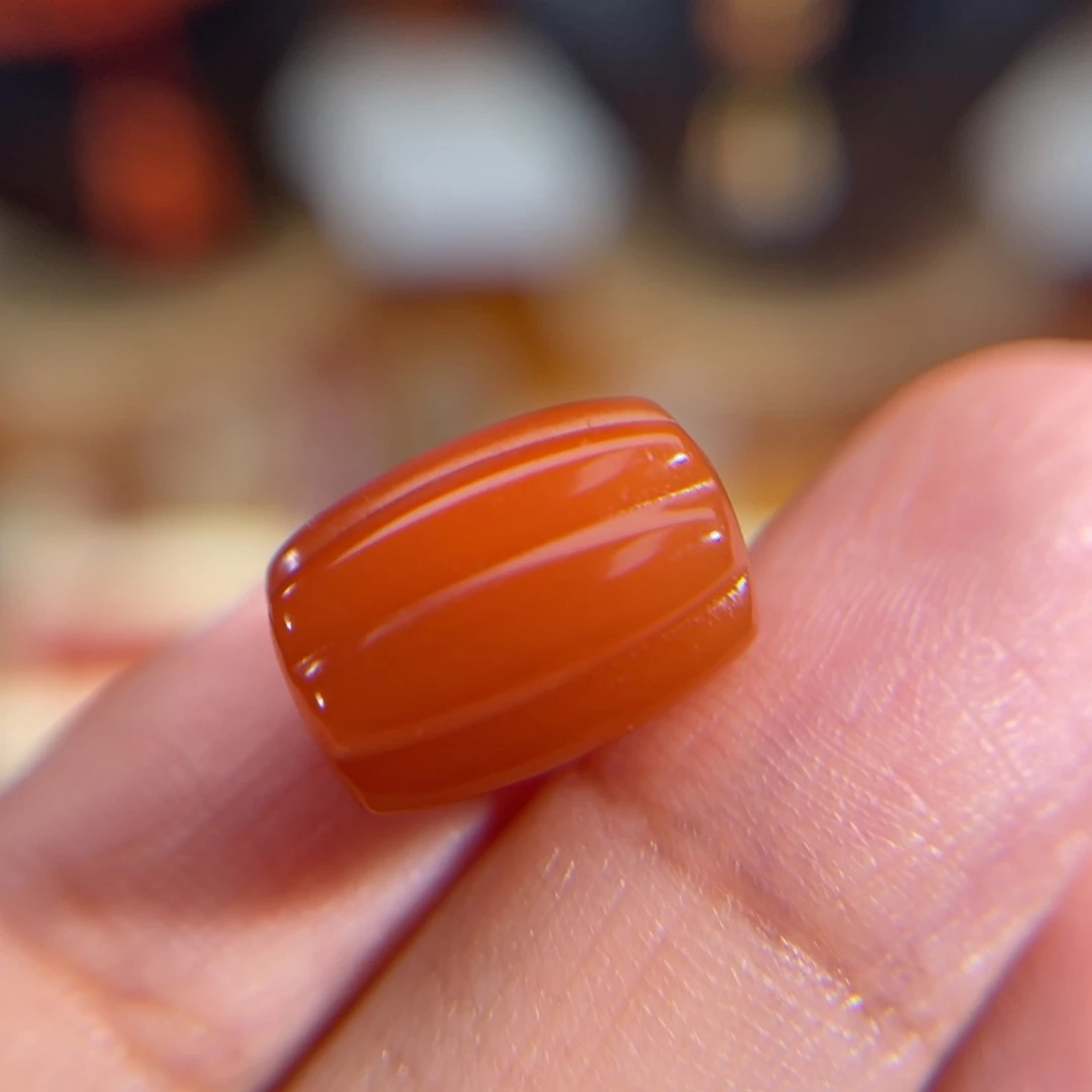 未镶嵌直切瓜珠 13x9.6mm 不换退南红玛瑙
