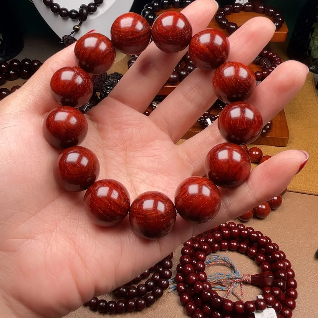 完***活小叶紫檀手串/手链原汁原味1.8