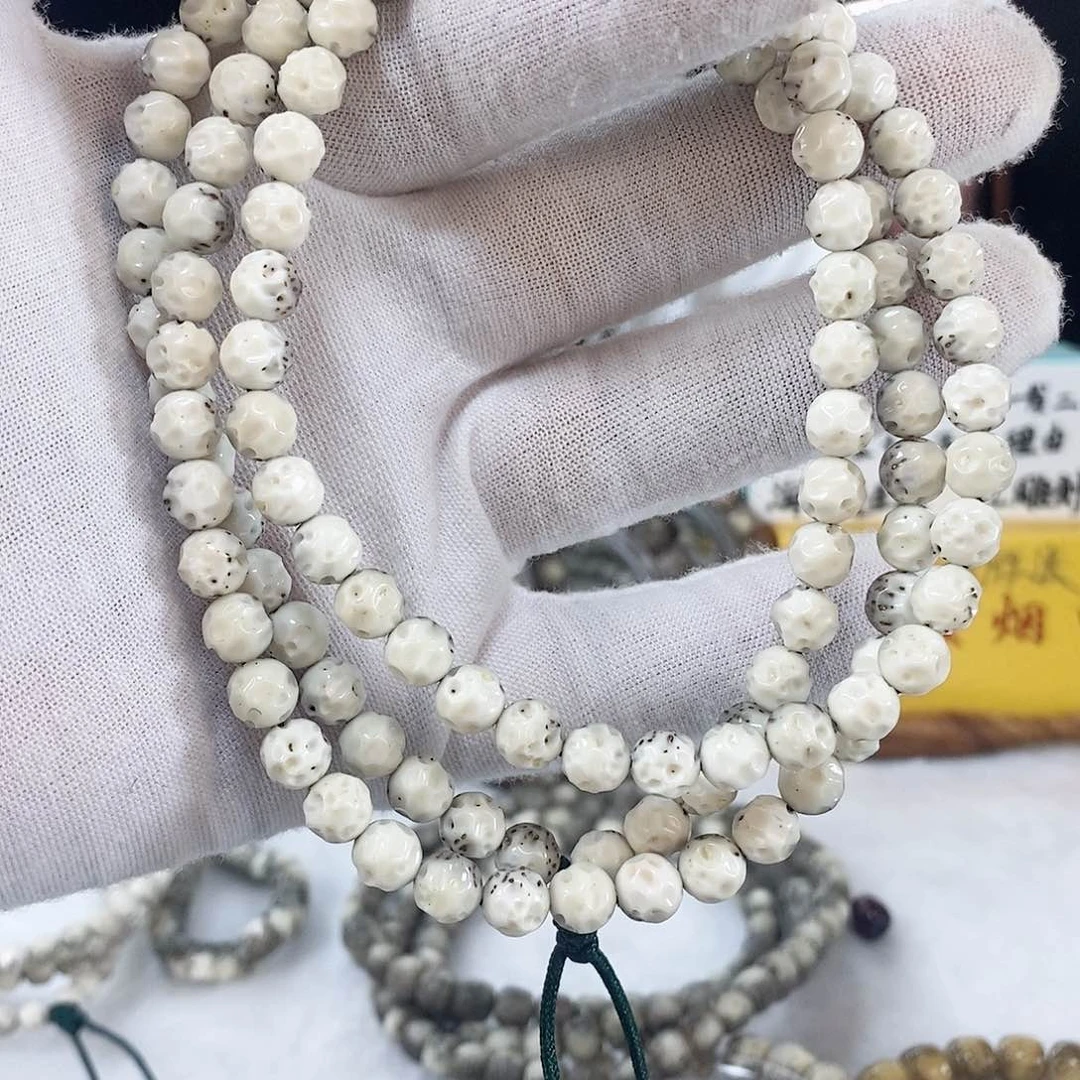 星月菩提手串六****六星月菩提雕刻手串