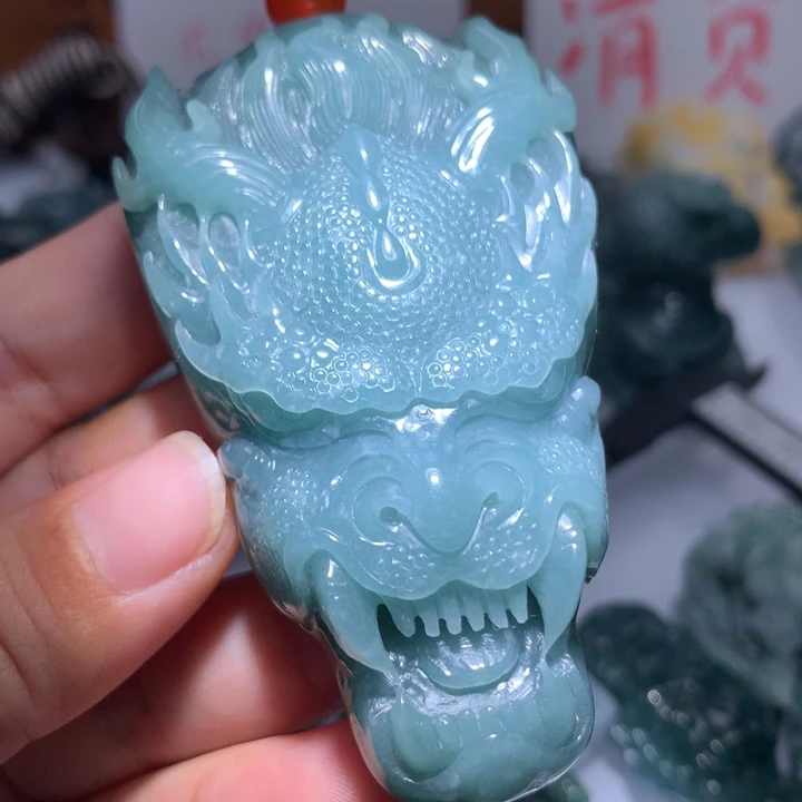 翡翠颈饰未镶嵌保真天然A货翡翠