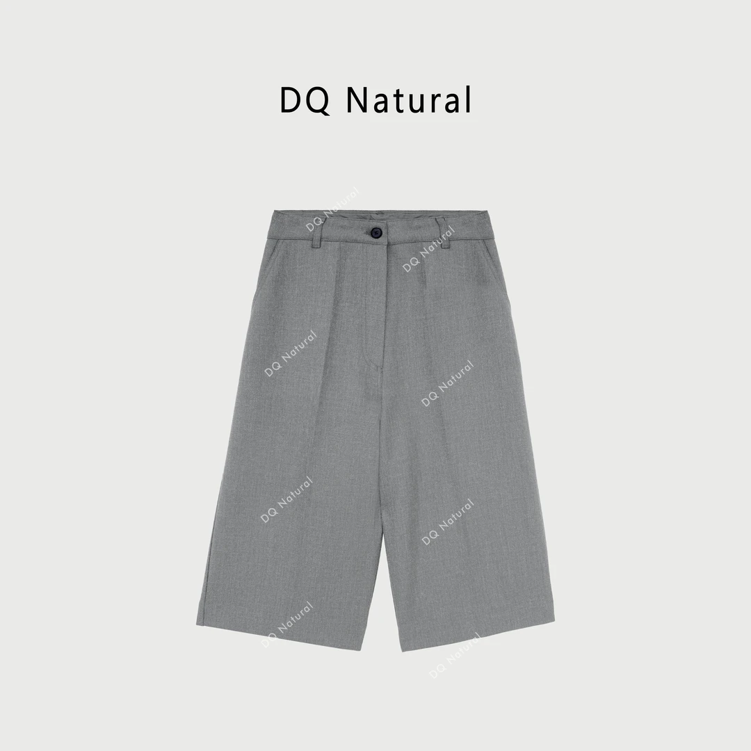 【DQ Natural】极简斜纹肌理七分裤 77V192