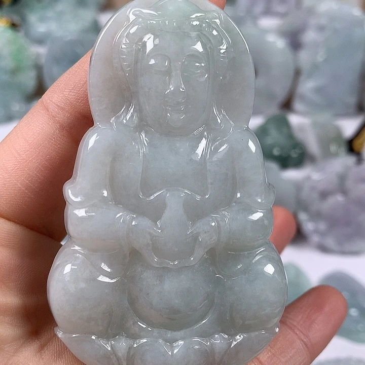 颈饰未镶嵌翡翠观音福利
