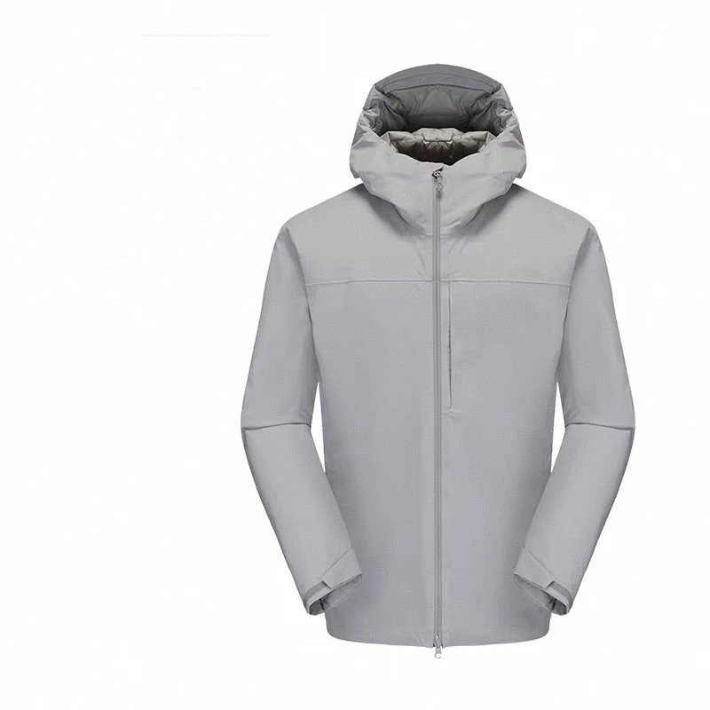 800FP英式老牌城市户外保暖轻量羽绒连帽外套ZX派克服长款