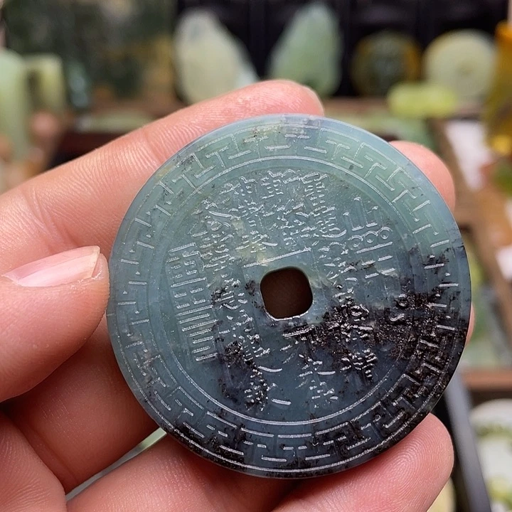 蛇纹石玉挂件未镶嵌b*u