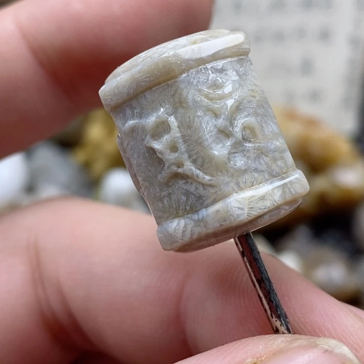 颈饰未镶嵌硅化珊瑚（珊瑚玉）