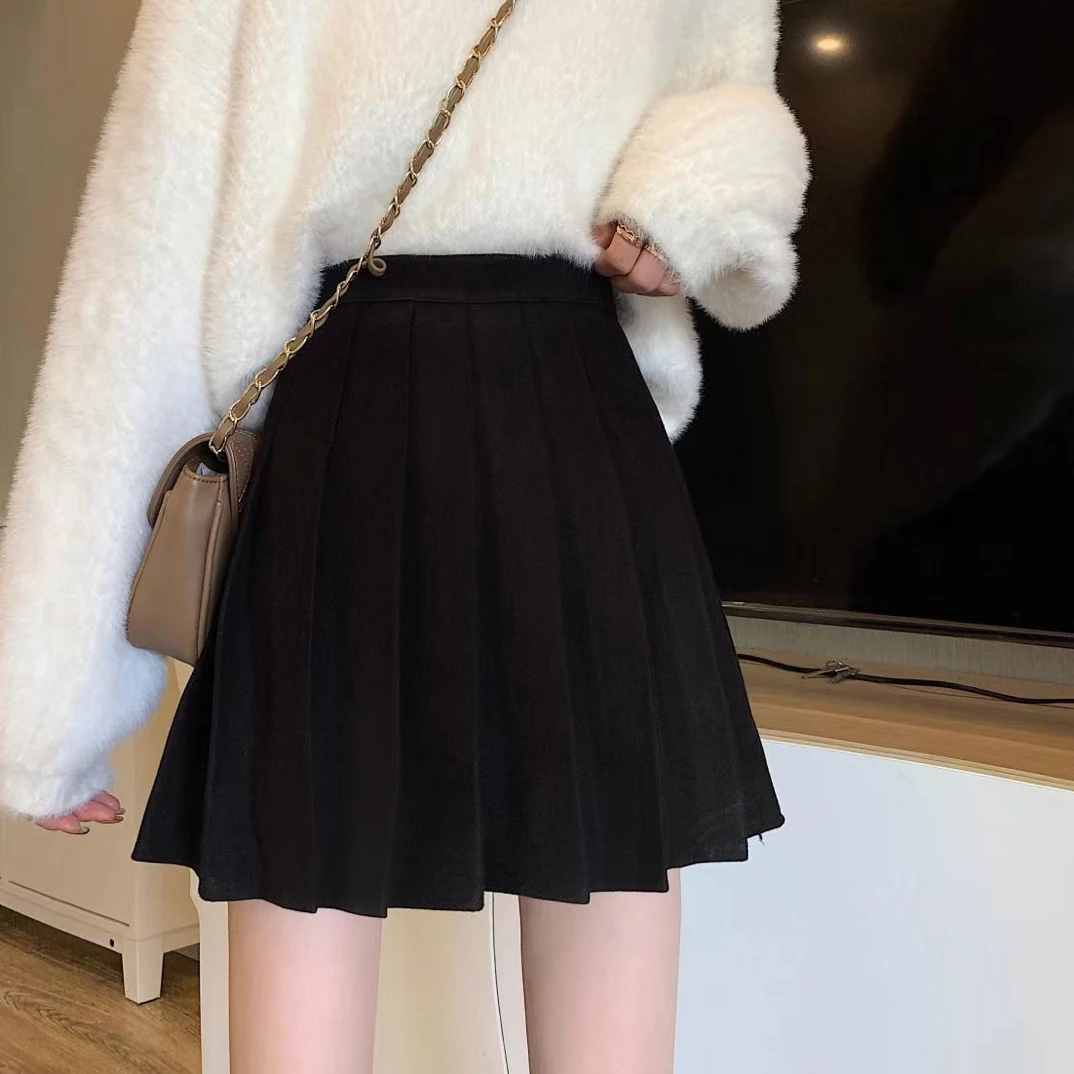 （551～600）秋冬新款毛呢高腰显瘦时尚百搭短裙短裤