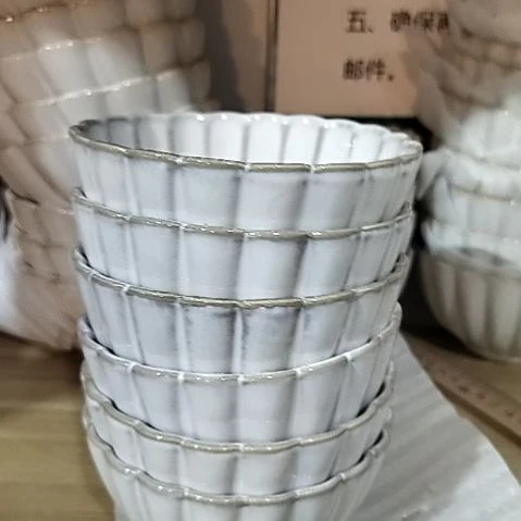 大瑕疵贝壳米饭碗六个一组