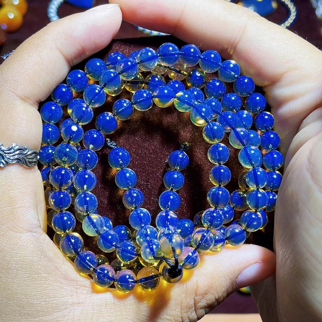 蓝珀裸石未镶嵌6加108