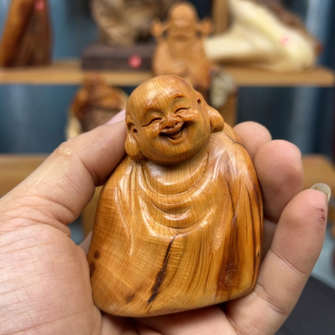 木刘*芳崖柏木摆件手把件