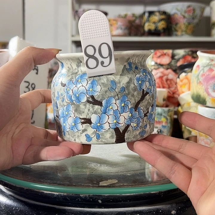 景德镇手绘花盆幸运花盆