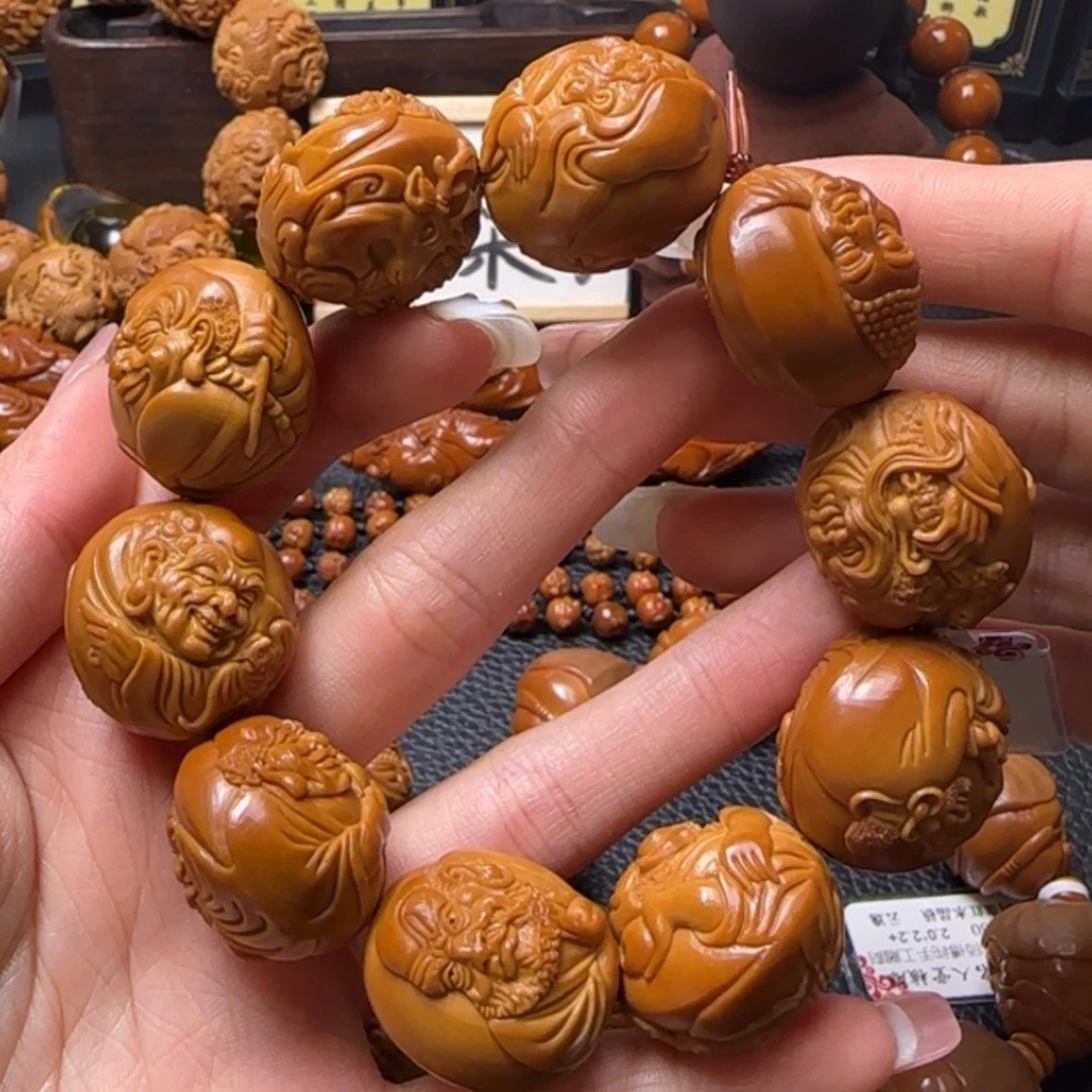 【闪购商品】橄榄核吊坠浮雕双面罗汉