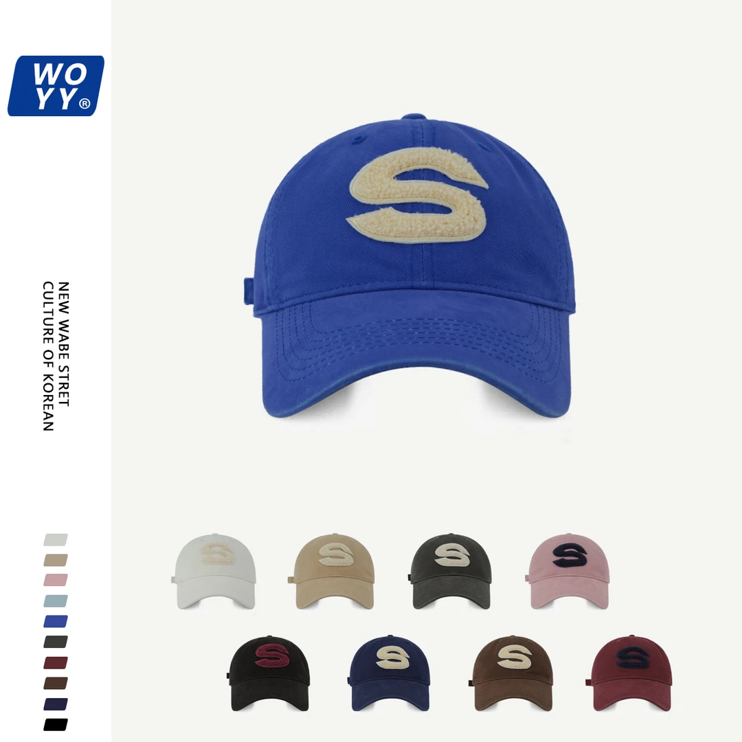 【哇喔咿呀】2025春季新款水洗软顶棒球帽子男女休闲百搭出游显脸小