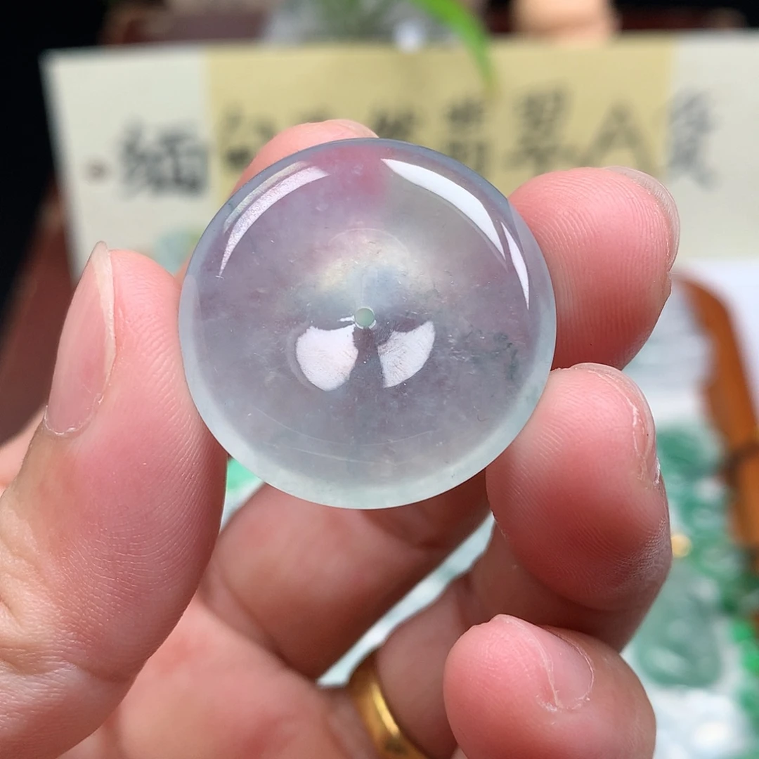 翡翠散珠缅甸天然A货翡翠冰种平安扣