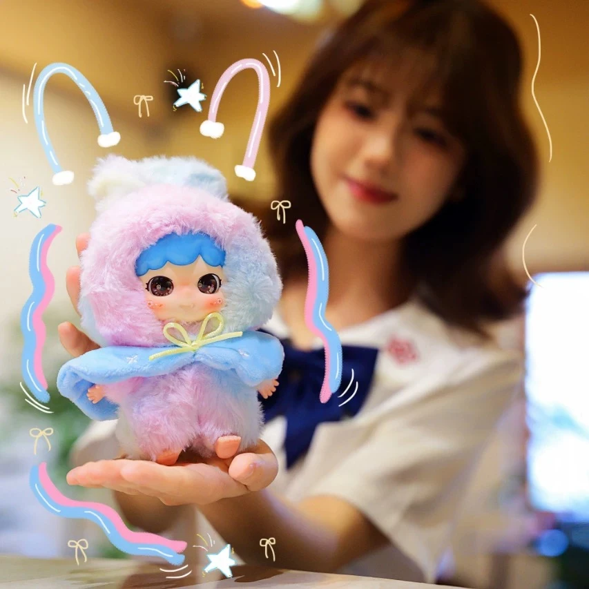 Babythree 娃三岁小甜牙春天的约定搪胶毛绒公仔挂件玩偶盲盒礼物