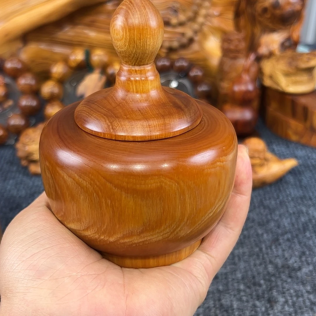 柏木太行崖柏黑油塘心罐子
