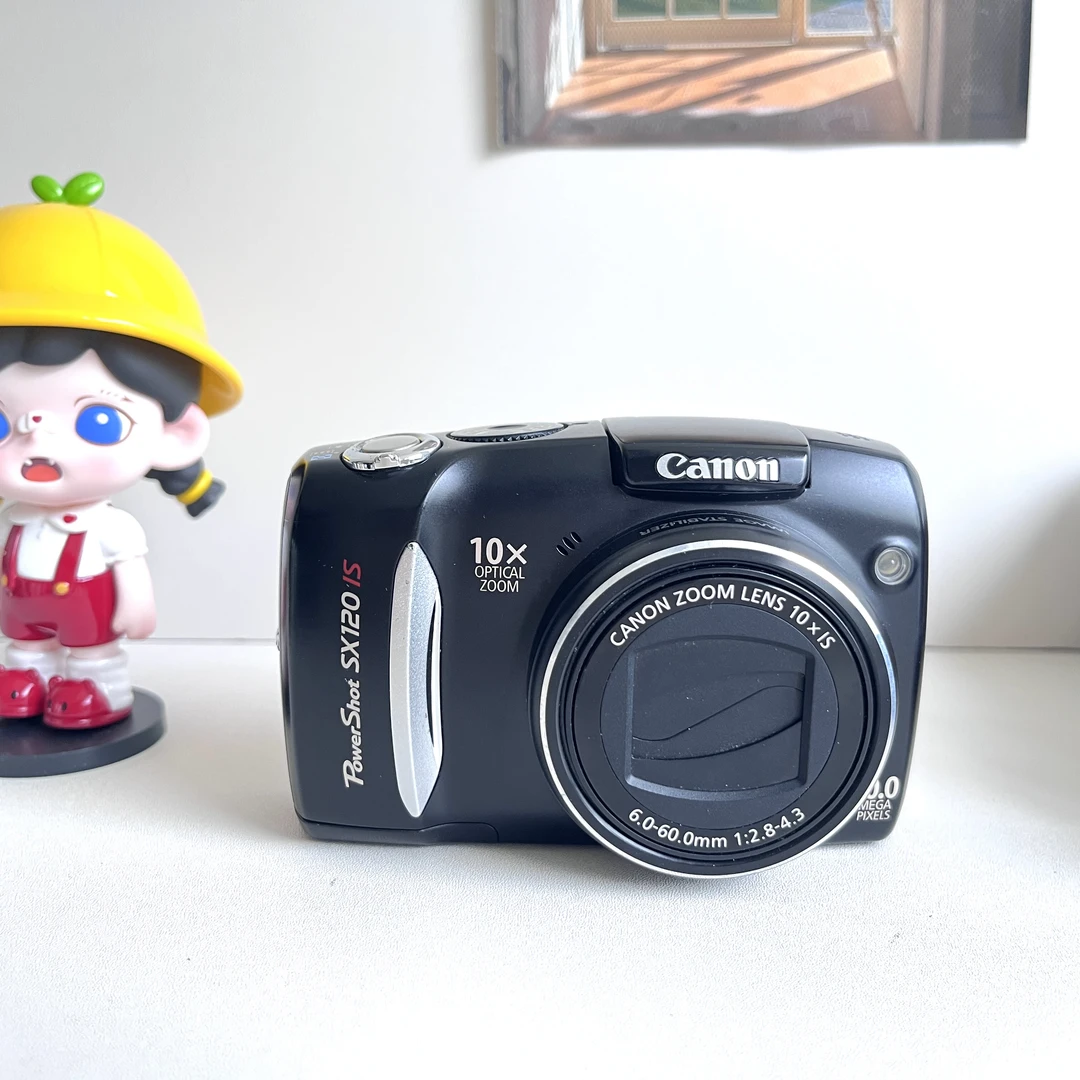 95新 Canon/佳能 Sx120黑色 1000万像素10倍变焦五号电池自备冷白
