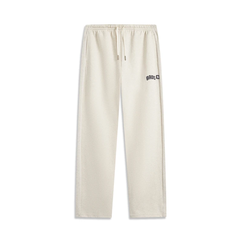 李宁反伍BADFIVE男子直筒冰感舒适吸湿排汗宽松卫裤AKLV081-1