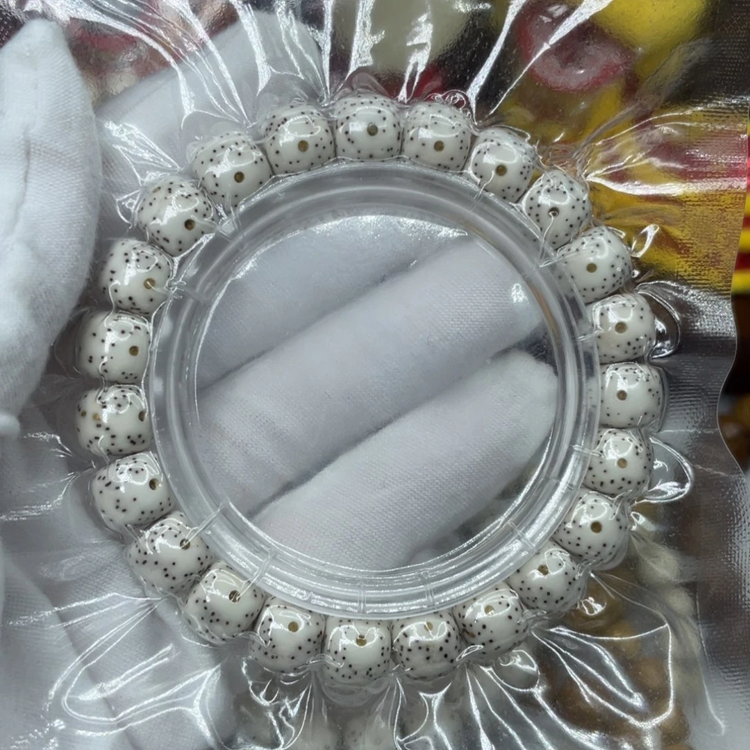 此***。手串星月菩提原生态原白10月朗星稀