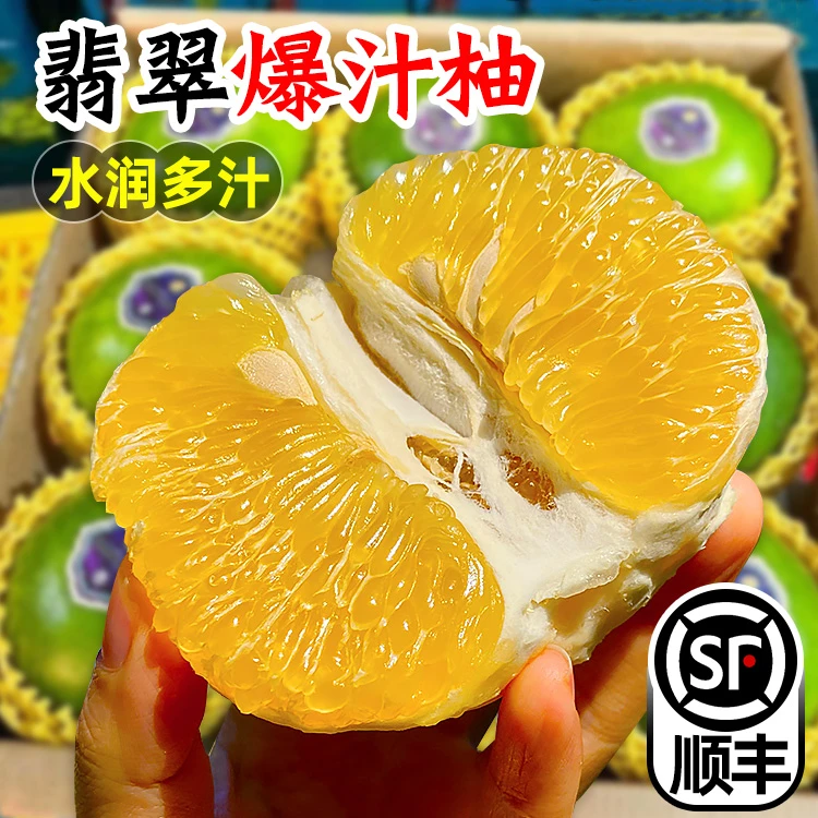 【顺丰包邮】爆汁翡翠柚清甜多汁新鲜青皮葡萄柚水果粒粒饱满