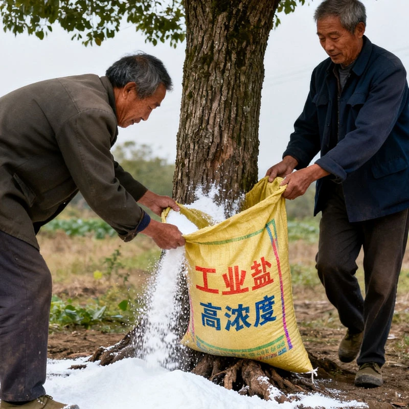 强效高浓度工业盐庭院灌木轻松处理房前屋后大树竹子通用使用方便