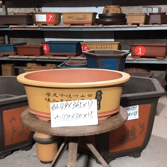 紫砂紫砂花盆包邮